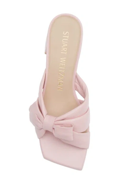 Stuart Weitzman Sofia Bow Sandal In Pink