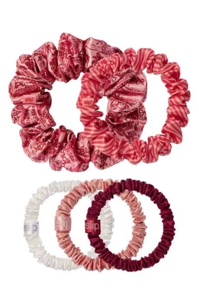 Slip Harriet 5-pack Assorted Scrunchies Set In Multi