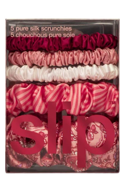 Slip Harriet 5-pack Assorted Scrunchies Set In Multi