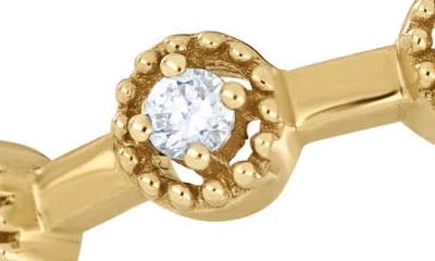 Bony Levy Monaco 18k Yellow Gold Diamond Stackable Ring In Pink