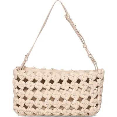 Walter Baker Ash Leather Convertible Clutch In White