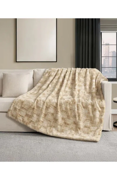 Nine West Print Embossed Oversize Blanket In Neutral