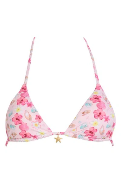 Dippin Daisys Palm Triangle Bikini Top In Multi