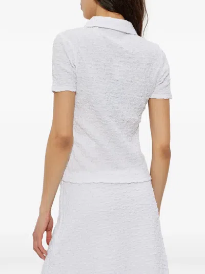 Samsoe & Samsoe Sadaisy Collared Polo Top In White