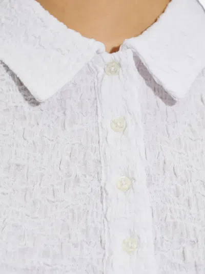 Samsoe & Samsoe Sadaisy Collared Polo Top In White