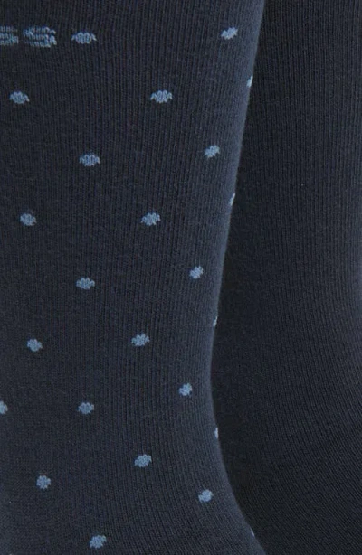Hugo Boss Boss Assorted 2-pack Dot & Solid Dress Socks In Blue