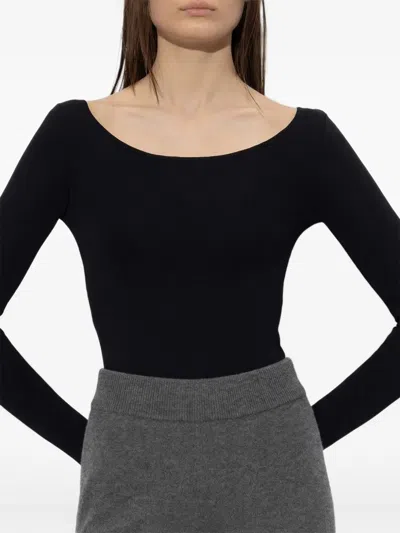 Entire Studios Long-sleeve Bodysuit In Black