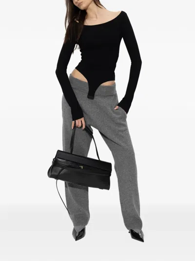 Entire Studios Long-sleeve Bodysuit In Black