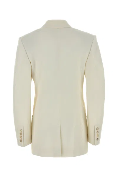 Givenchy Ivory Wool Blend Blazer In Neutral