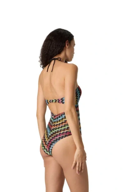 Missoni Zigzag-pattern Swimsuit In Multi
