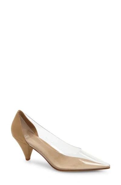 Jeffrey Campbell Graphix Pointed Toe Pump In Neutral