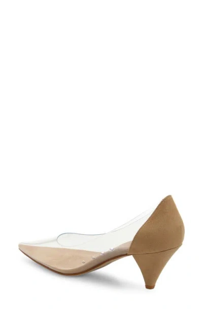 Jeffrey Campbell Graphix Pointed Toe Pump In Neutral