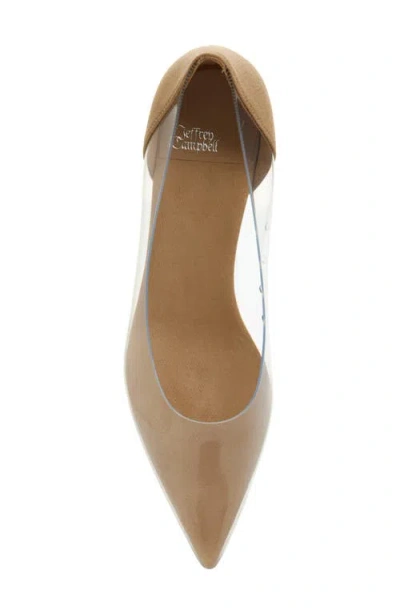 Jeffrey Campbell Graphix Pointed Toe Pump In Neutral
