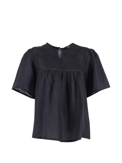 Weekend Max Mara Embroidered Top In Black