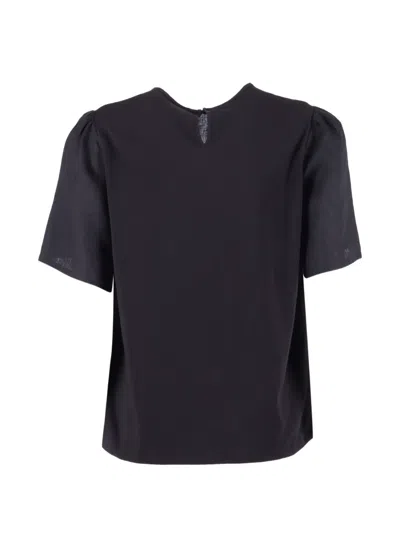 Weekend Max Mara Embroidered Top In Black