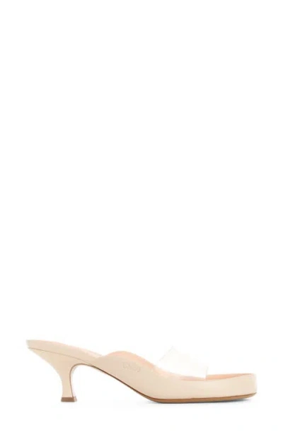 Chloé Junie Kitten Heel Mule In White
