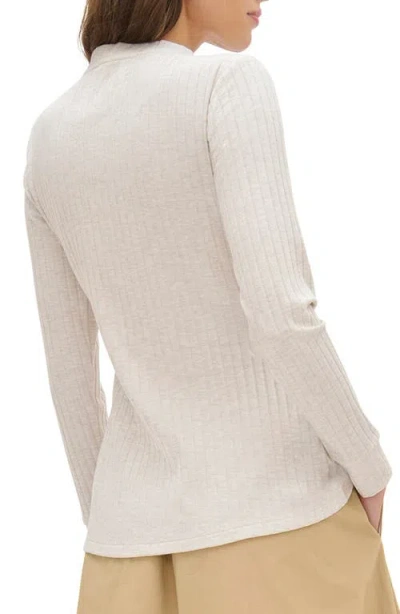 Aligne Daphne Rib Cardigan In White