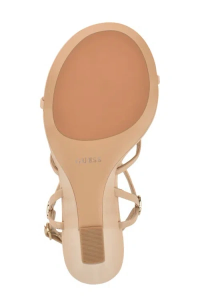 Guess Devve Slingback Wedge Sandal In Neutral