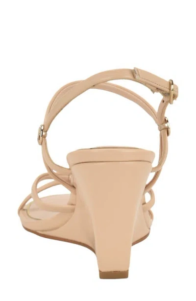 Guess Devve Slingback Wedge Sandal In Neutral