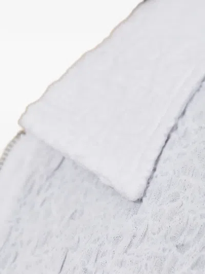 Samsoe & Samsoe Zip Collared Top In White