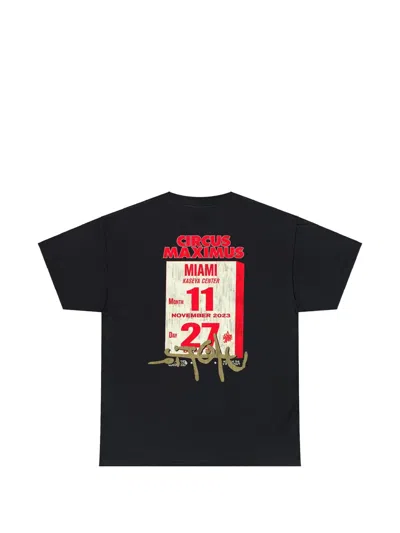 Travis Scott Utopia In Miami T-shirt In Black