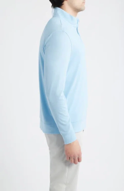 G/fore Luxe Quarter Zip Pullover In Blue