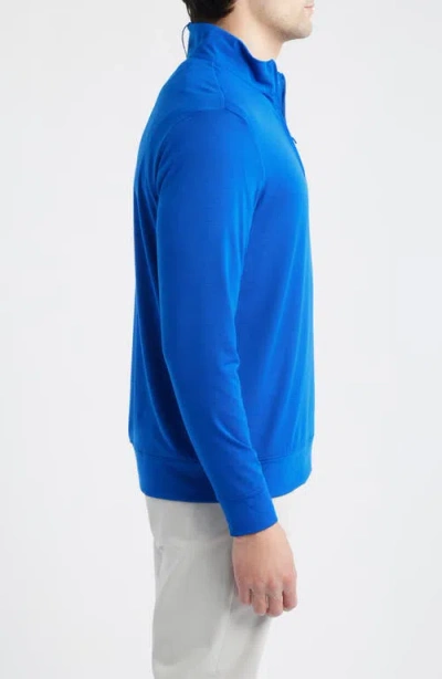 G/fore Luxe Quarter Zip Pullover In Blue