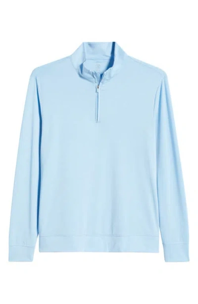 G/fore Luxe Quarter Zip Pullover In Blue
