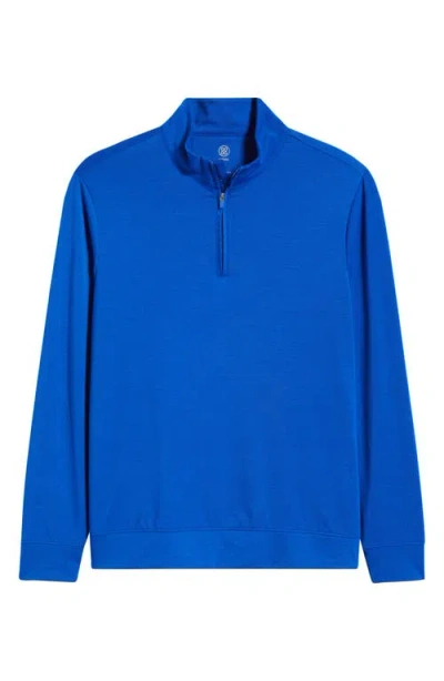 G/fore Luxe Quarter Zip Pullover In Blue