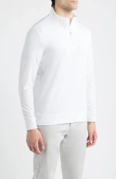 G/fore Luxe Quarter Zip Pullover In White