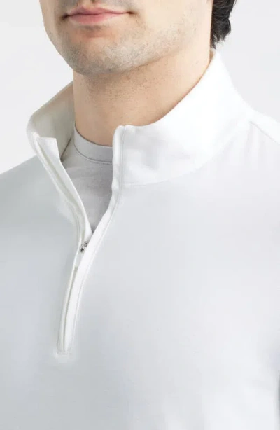 G/fore Luxe Quarter Zip Pullover In White