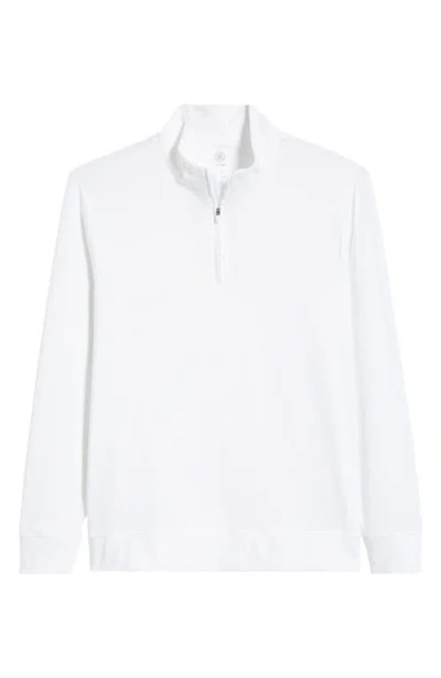 G/fore Luxe Quarter Zip Pullover In White