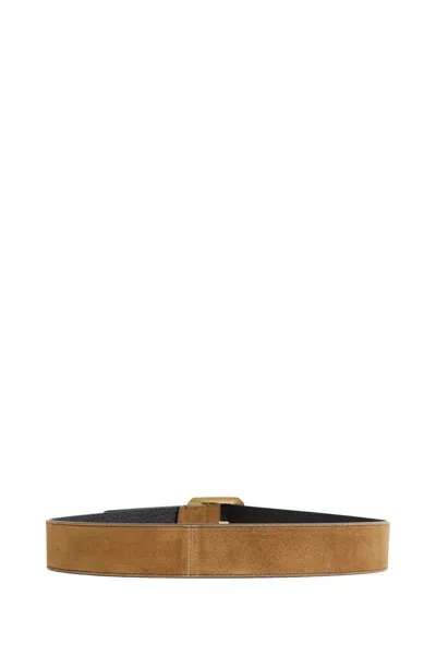 Acne Studios Reversible Leather Belt In Brown