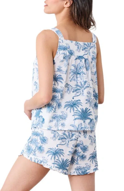 Printfresh Back To Bed Short Pajamas In Blue