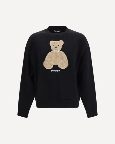 Palm Angels Black Graphic Crew Neck Sweatshirt