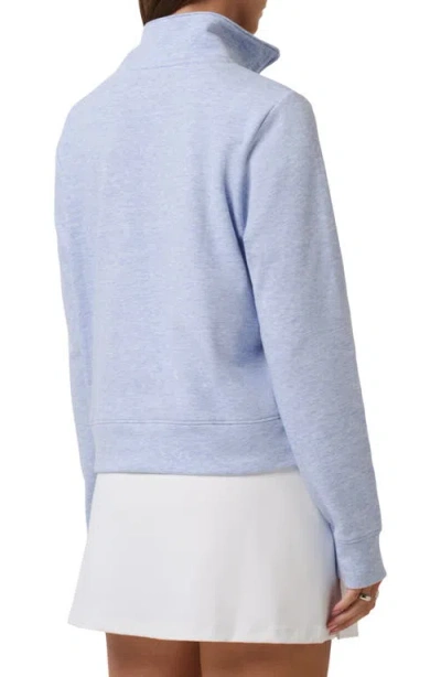 Travismathew Cloud Half Zip Pullover In Blue