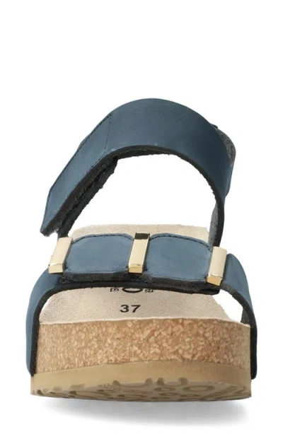 Mephisto Leonore Ankle Strap Sandal In Blue