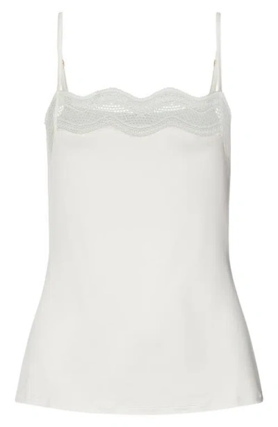 Hanro Cira Tulle Lace Trim Knickers In White