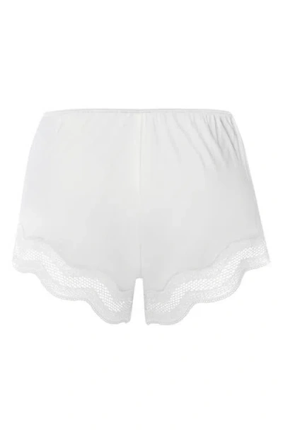 Hanro Cira Tulle Lace Trim Knickers In White