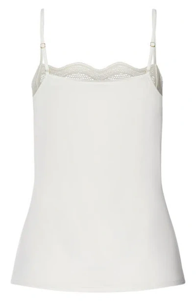 Hanro Cira Tulle Lace Trim Knickers In White