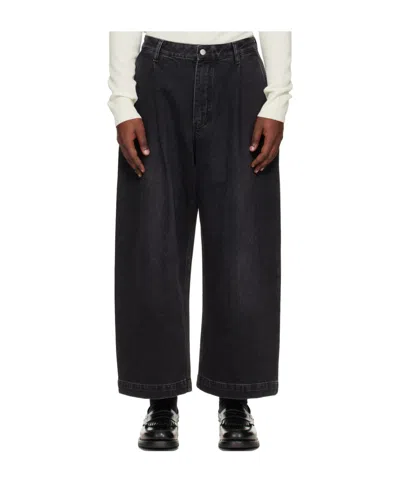 Studio Nicholson Puch Belt Loop Jeans In Black