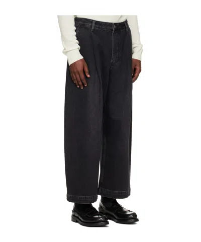 Studio Nicholson Puch Belt Loop Jeans In Black