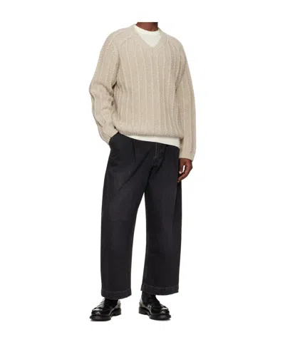 Studio Nicholson Puch Belt Loop Jeans In Black