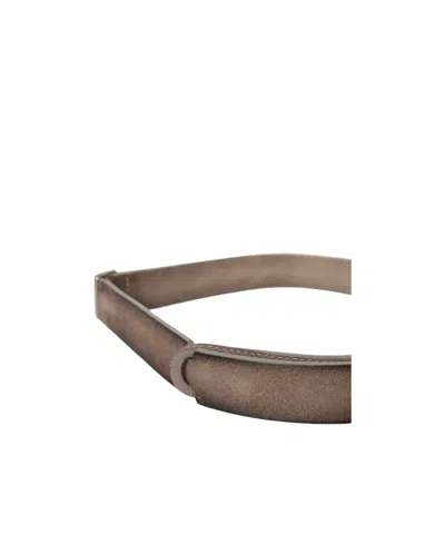 Orciani Leather Belt In Brown