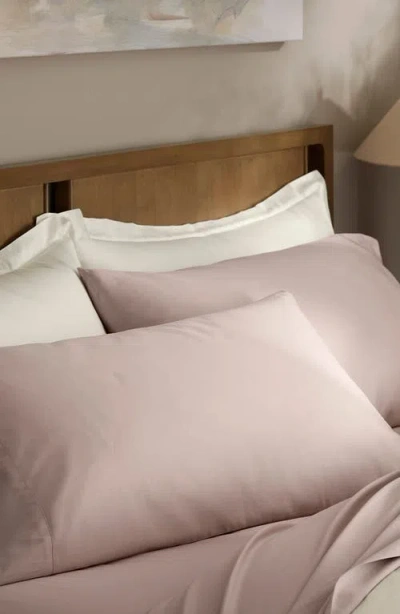 Boll & Branch Organic Signature Hemmed Pillowcase Set In Dusty Rose