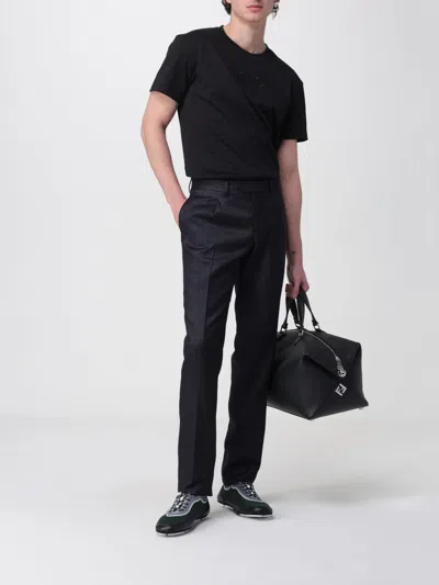 Fendi Lui 45 Leather Tote Bag 21 Cm X 45 Cm X 22 Cm For Men In Black