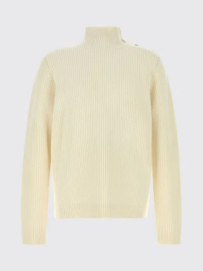 Prada Off White Knitted Sweaters In White