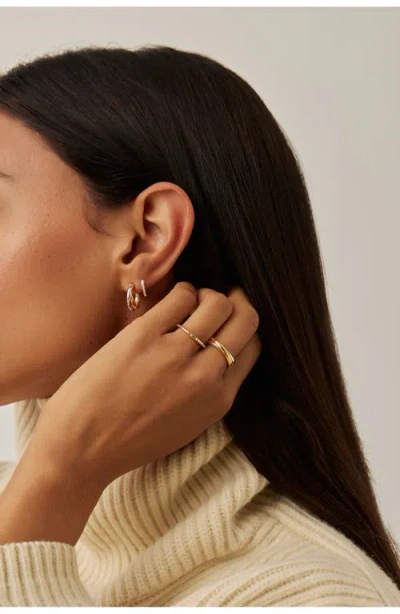 Missoma Solar Studded Stacking Ring In Gold