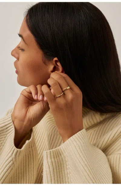 Missoma Solar Studded Stacking Ring In Gold