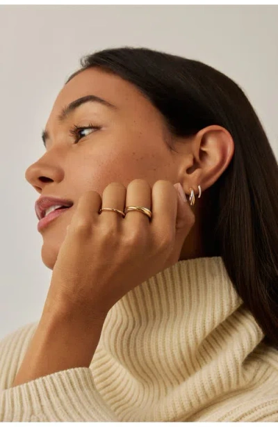 Missoma Solar Studded Stacking Ring In Gold